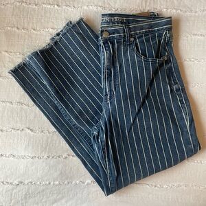 American eagle size 8 striped pants